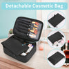 Makeup Bag and Jewelry Bag for Women, Large Make up Bag Organizer with Compartments Waterproof Makeup Bag and Jewelry Bag for Women (Black)