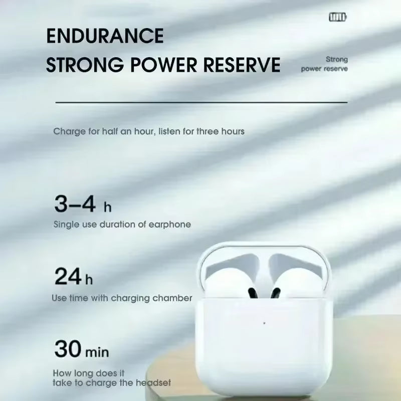 2024 Air Pro 4 TWS Wireless Bluetooth Earphones Headphones Mini Earpone Headset for PC Android Apple Iphone Earbuds Accessories