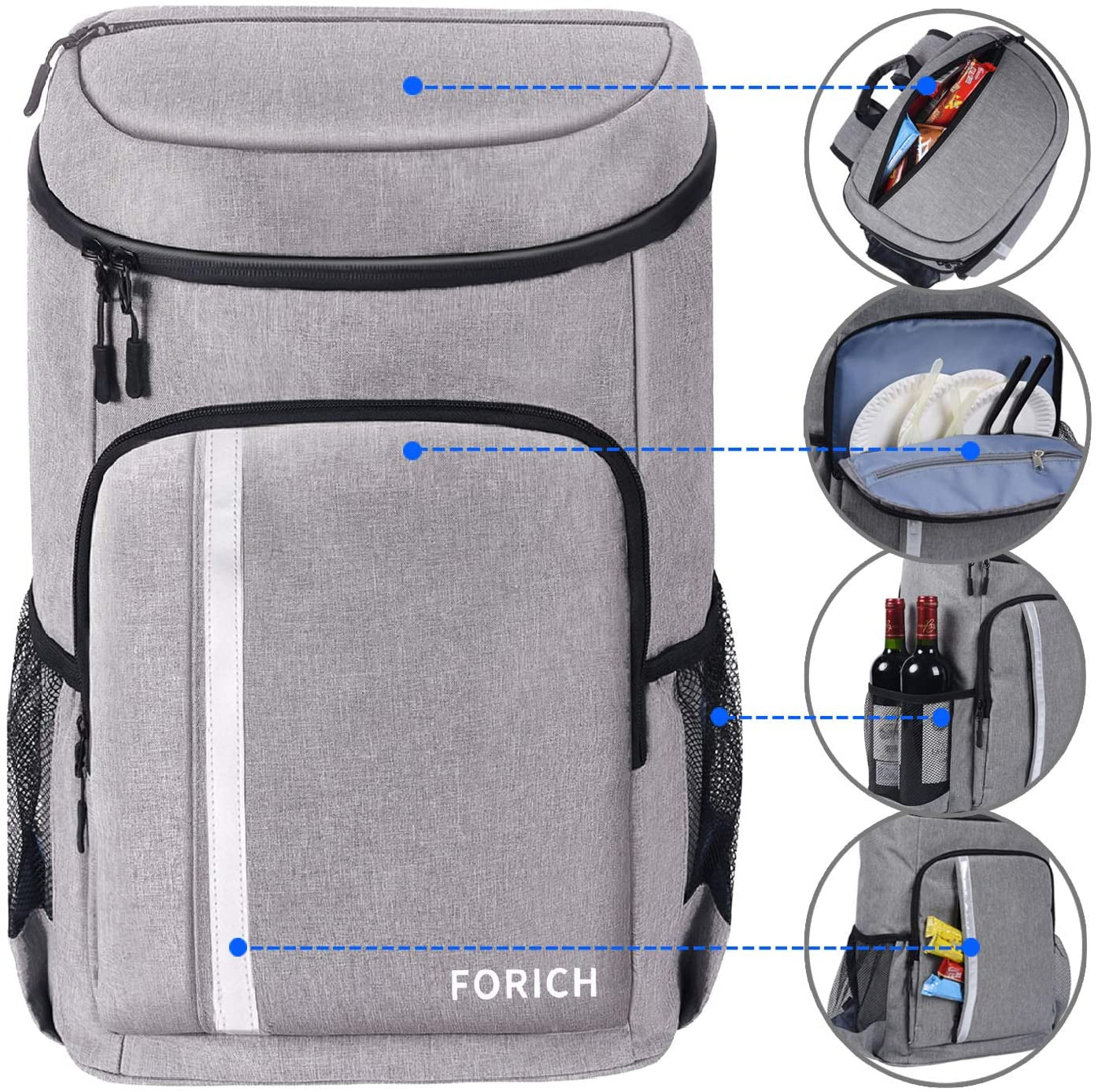 Ultimate Versatile Backpack Cooler - Lightweight, Insulated & Leakproof - Perfect for Outdoor Adventures - Holds 30 Cans!