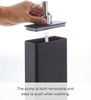 Black Rectangular Shampoo Dispenser by Tower