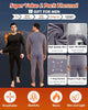 2 Pack Long Johns Thermal Underwear for Men Soft Fleece Lined Base Layer Cold Weather Set XS-4XL