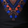 Men African Dashiki T Shirt Tribal Floral Print Short Sleeve round Neck Slim Fit Shirts Tops(B)