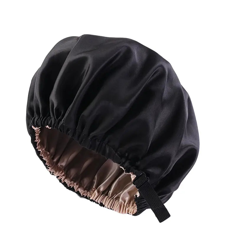 Luxurious 2-Piece Satin Bonnet Set for Effortless Nighttime Hair Care with Stylish Head Tie Band