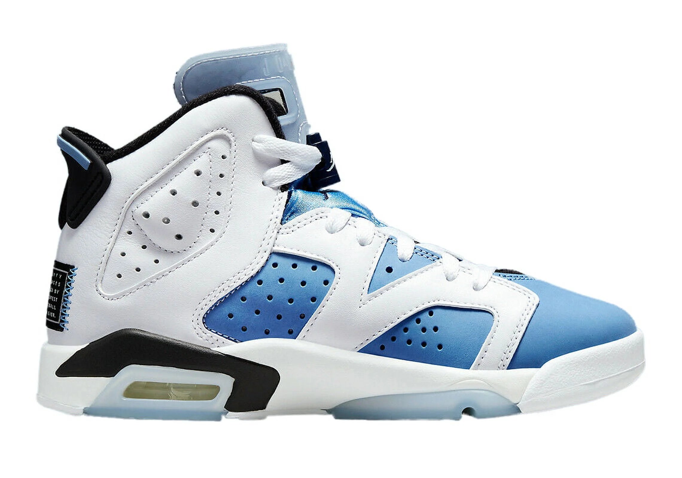 Elevate Your Style with the Air Jordan 6 Retro 'White / UNC University Blue' - Perfect for Big Boys!