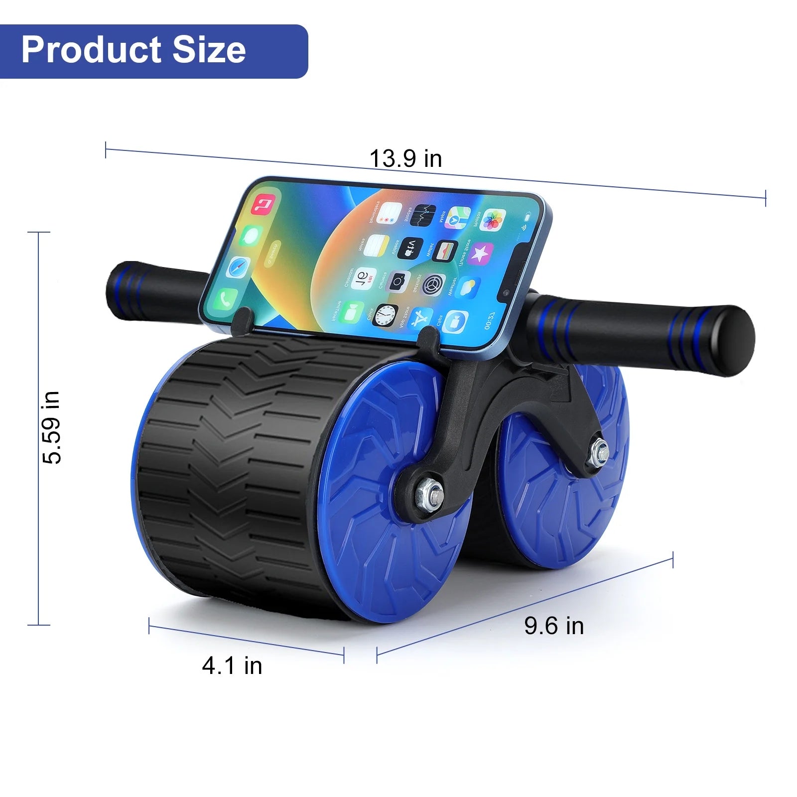 Dual-Wheel Automatic Rebound Abdominal Roller