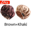 Luxurious 2-Piece Satin Bonnet Set for Effortless Nighttime Hair Care with Stylish Head Tie Band